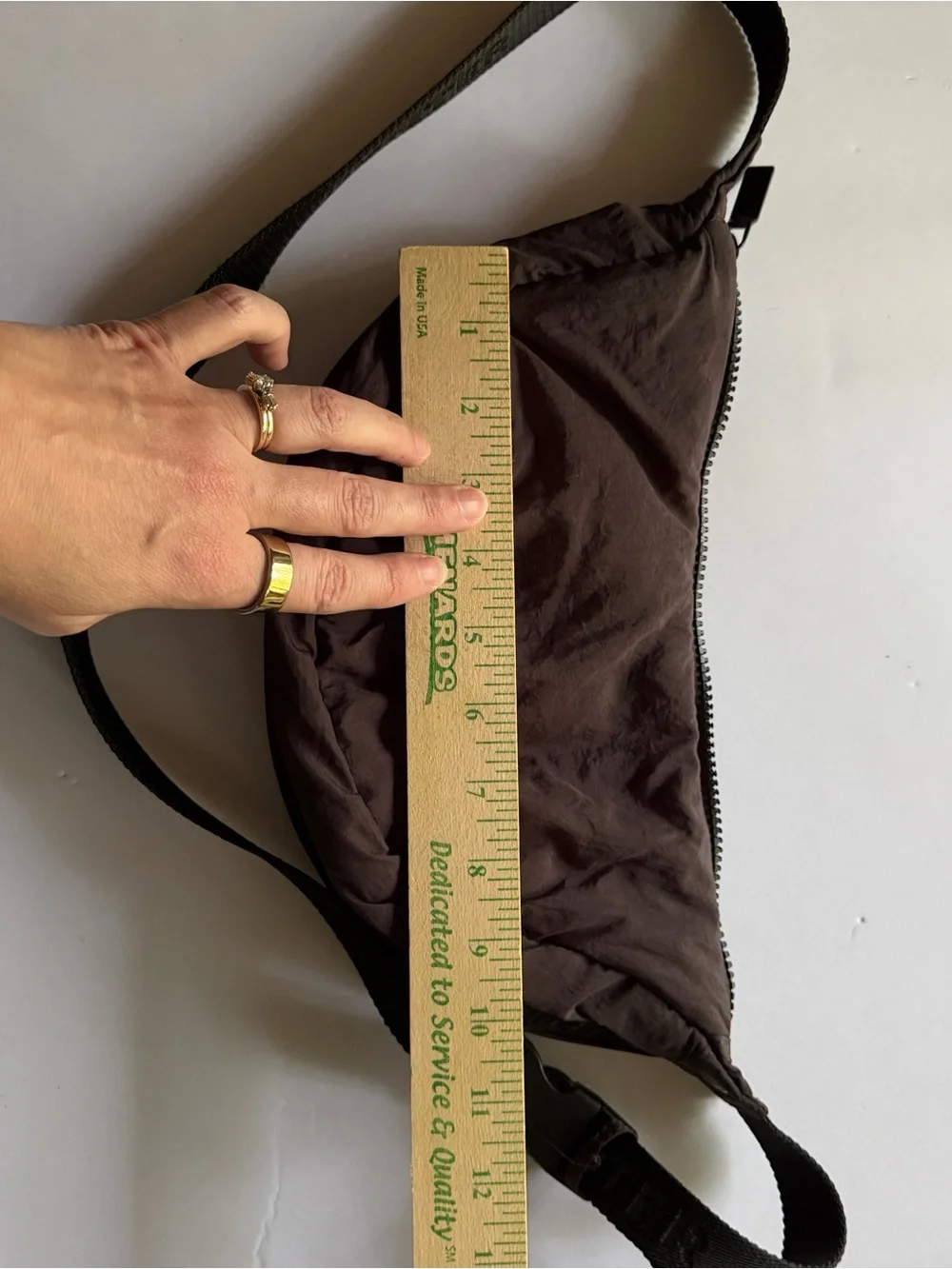 Hunter Essentials Brown Nylon Crossbody Belt Bag